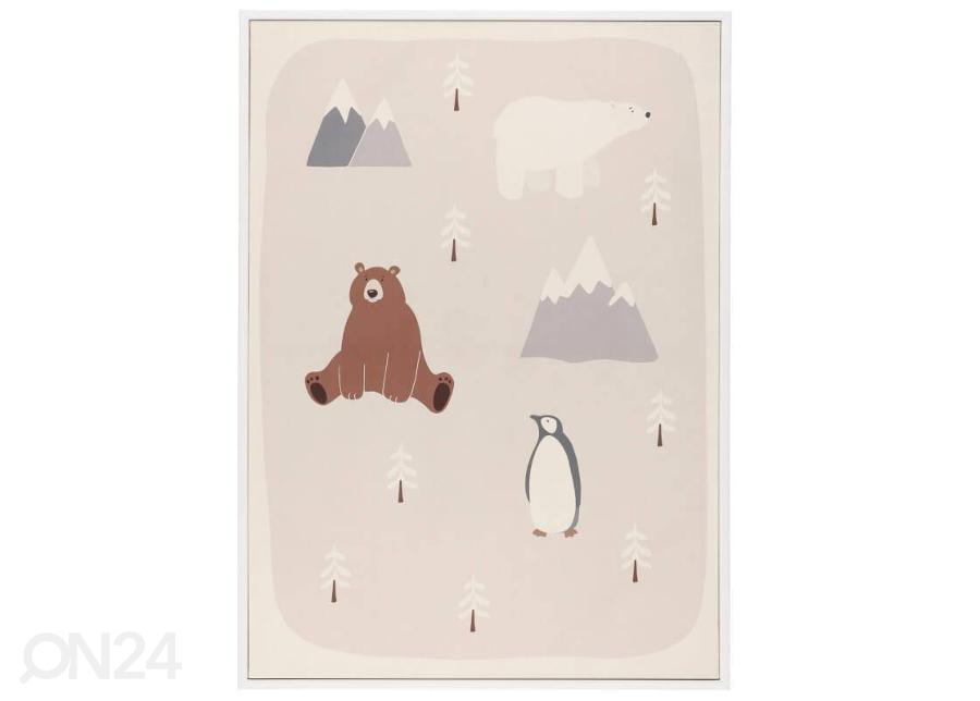 Картина Bears and Penguins 50x70 cm бежевый увеличить