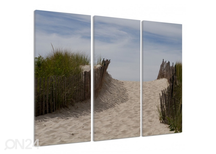 Картина из 3-частей Fenced dunes 2 3D 90x80 см увеличить