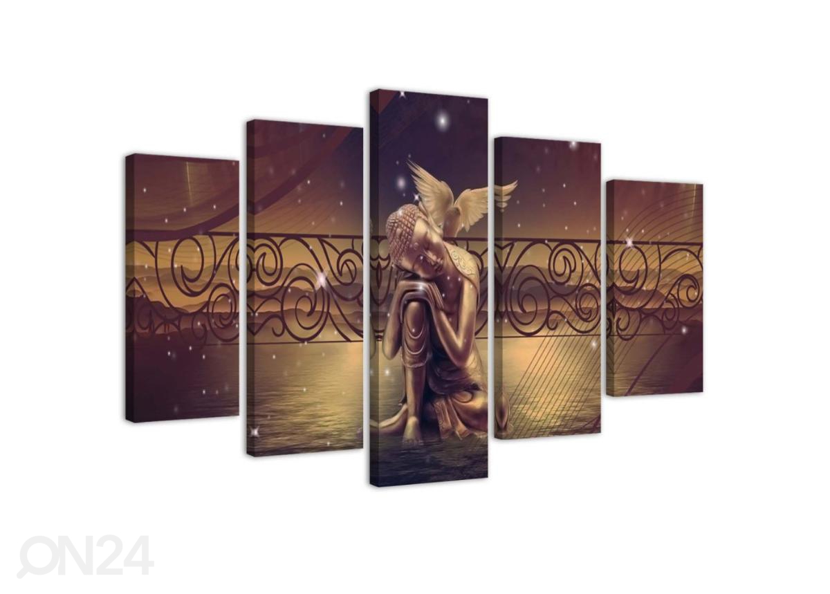 Картина из 5-частей Golden buddha 100x70 см увеличить