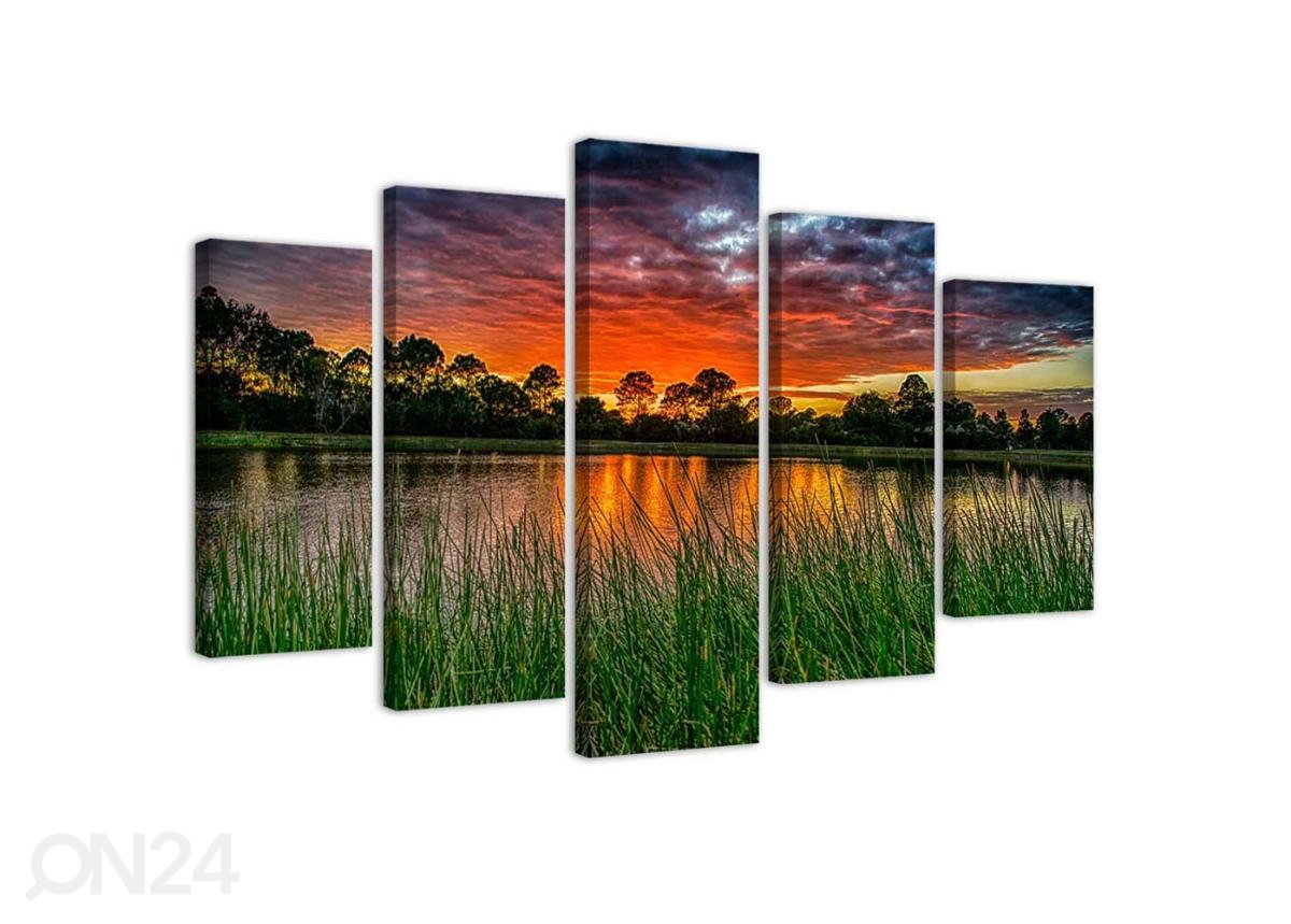 Картина из 5-частей Sky at sunset 100x70 см увеличить