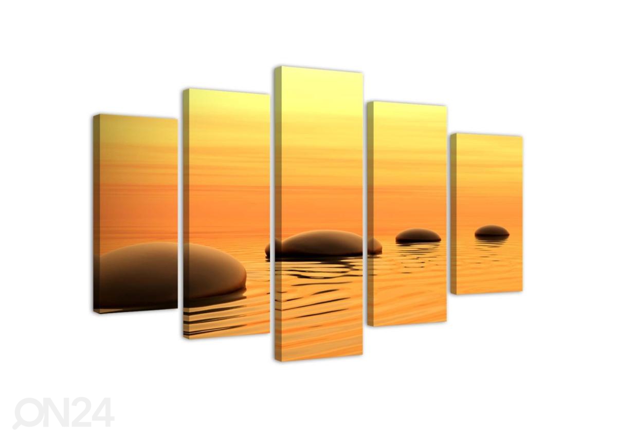 Картина из 5-частей Zen Composition with Stones 100x70 см увеличить