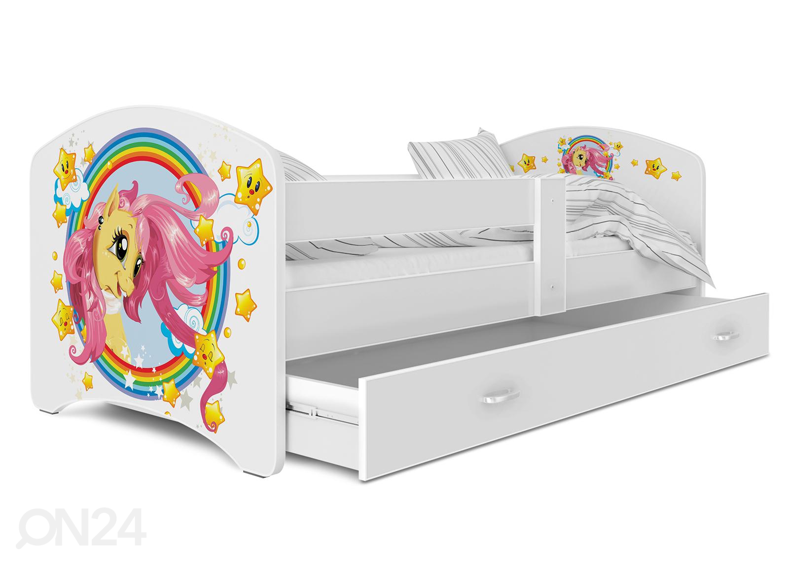 Комплект детской кровати 80x180 cm, белый/nr 8 увеличить
