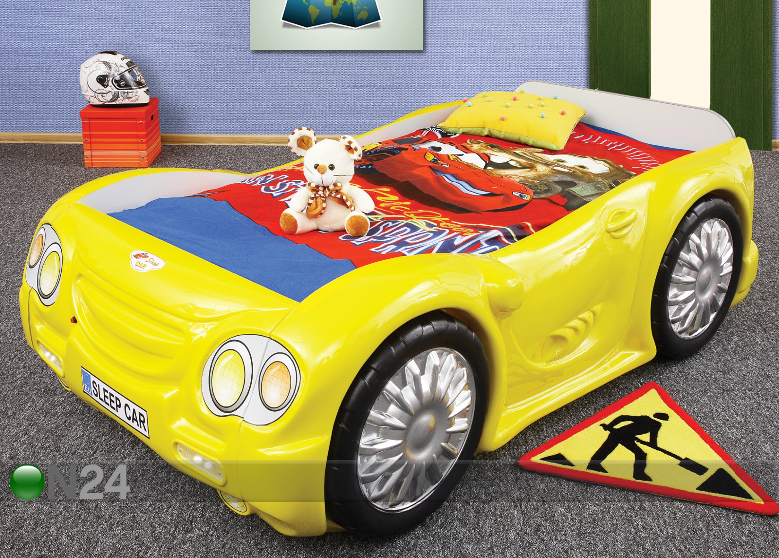 Комплект детской кровати Car 90x180 cm увеличить