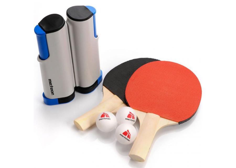 Комплект для настольного тенниса Meteor Rollnet 2 ракетки 3 мяча и сетка увеличить