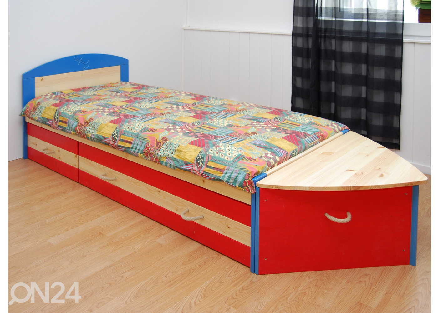 Комплект кровати Boat 90x200 cm + прикроватная тумба увеличить
