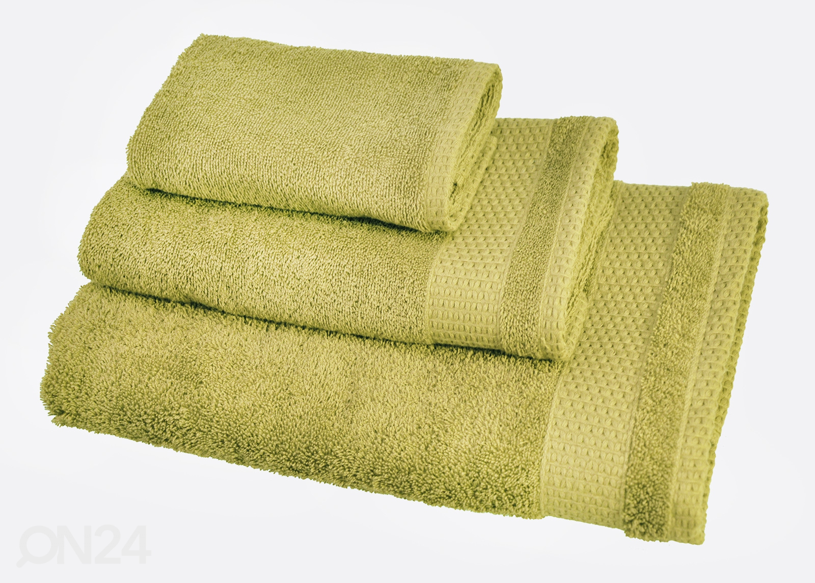 Комплект махровых полотенец Madison зелёный, 3 шт увеличить