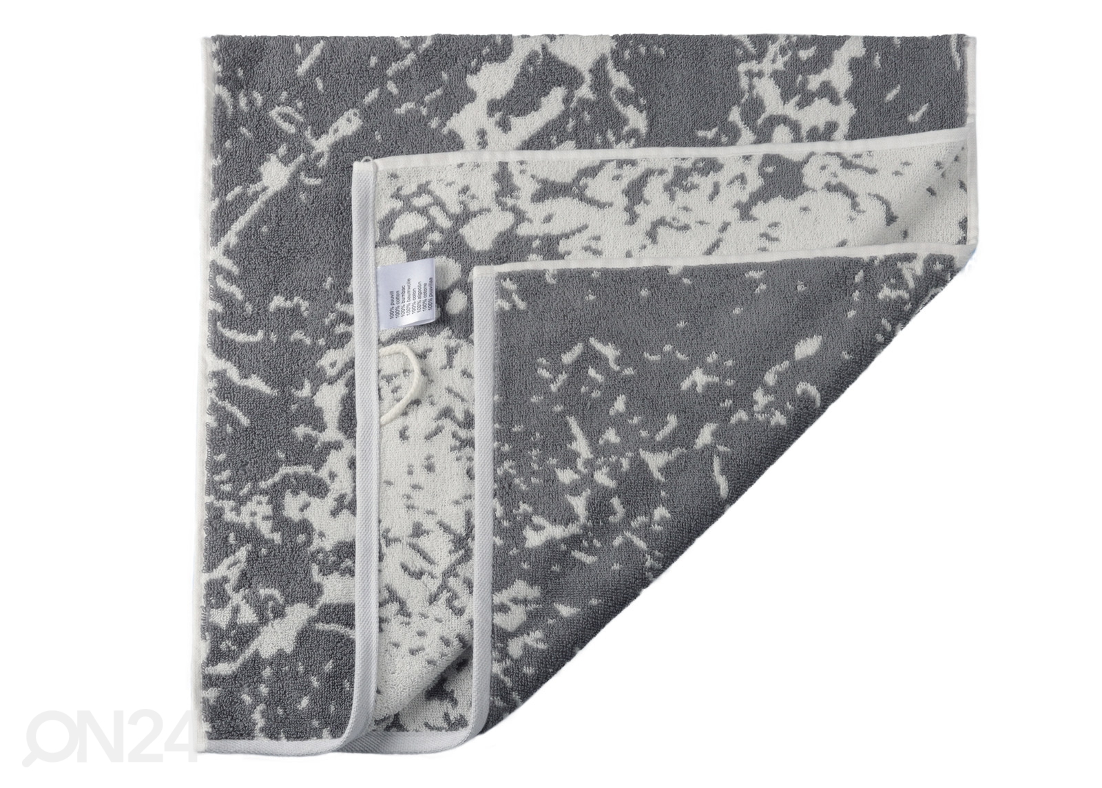Комплект махровых полотенец Marble серый, 2 шт увеличить
