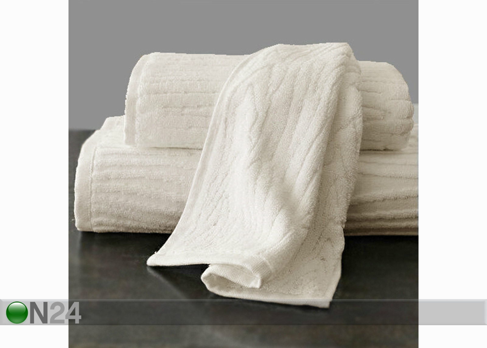 Комплект махровых полотенец Wood 2 шт, белый увеличить
