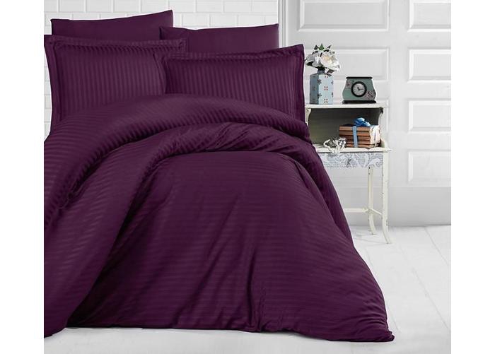 Комплект постельного белья из сатина Uni Purple 200x220 см увеличить