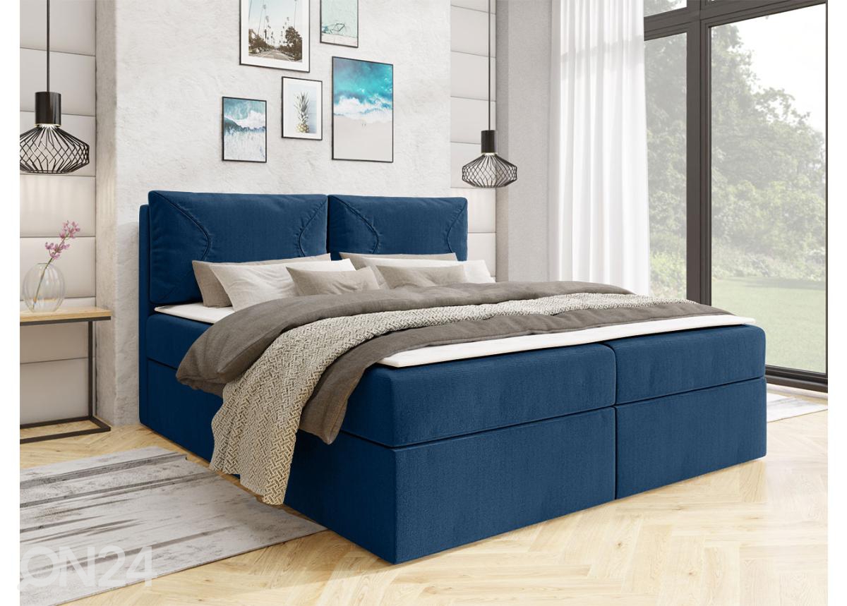 Континентальная кровать 160x200 cm, синий увеличить