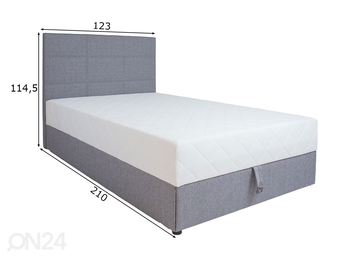 Континентальная кровать Leiko 120x200 см увеличить размеры