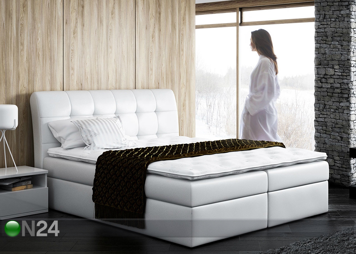 Континентальная кровать с двумя ящиками 200x200 cm увеличить