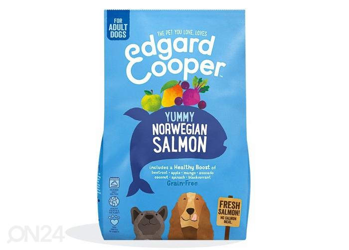 Корм для собак Edgard Cooper с норвежским лососем 7 кг увеличить