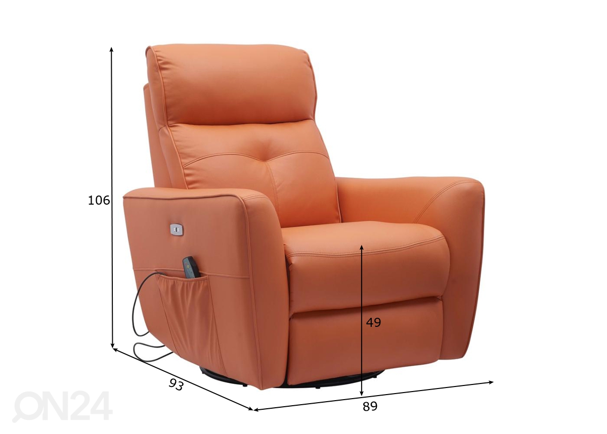 Кресло recliner / массажное кресло увеличить размеры