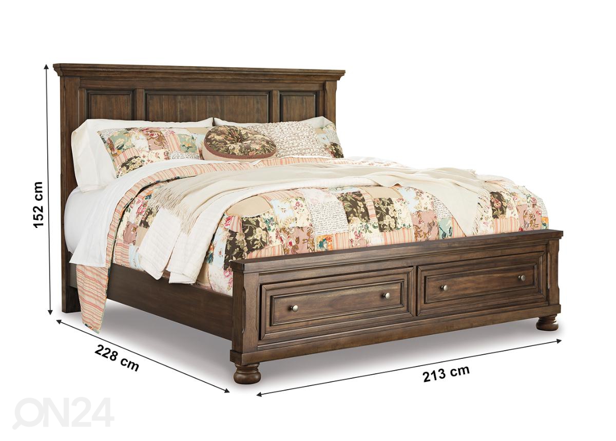 Кровать (king) 195x200 cm увеличить размеры