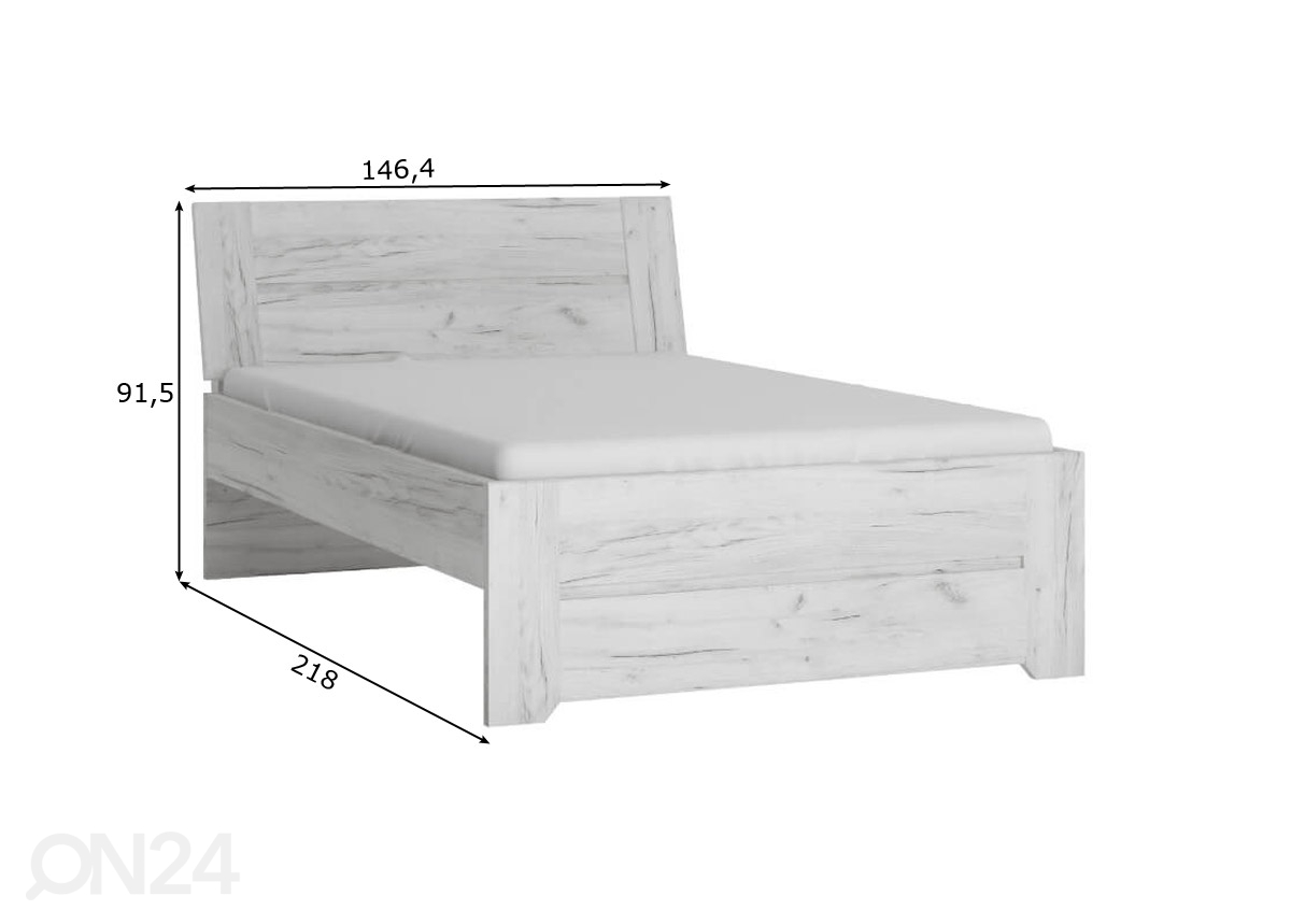 Кровать Angel 140x200 cm увеличить размеры