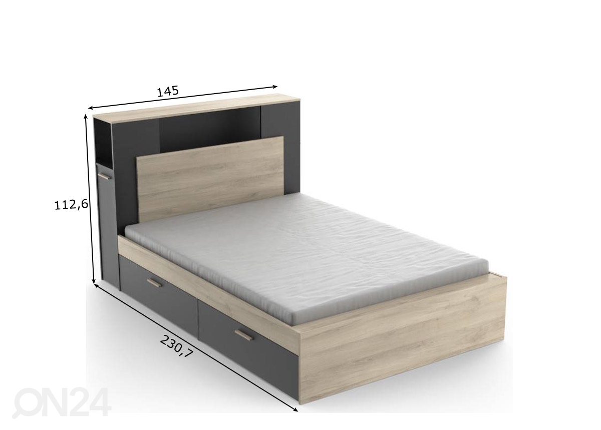 Кровать Life с ящиками 140x190/200 cm увеличить размеры