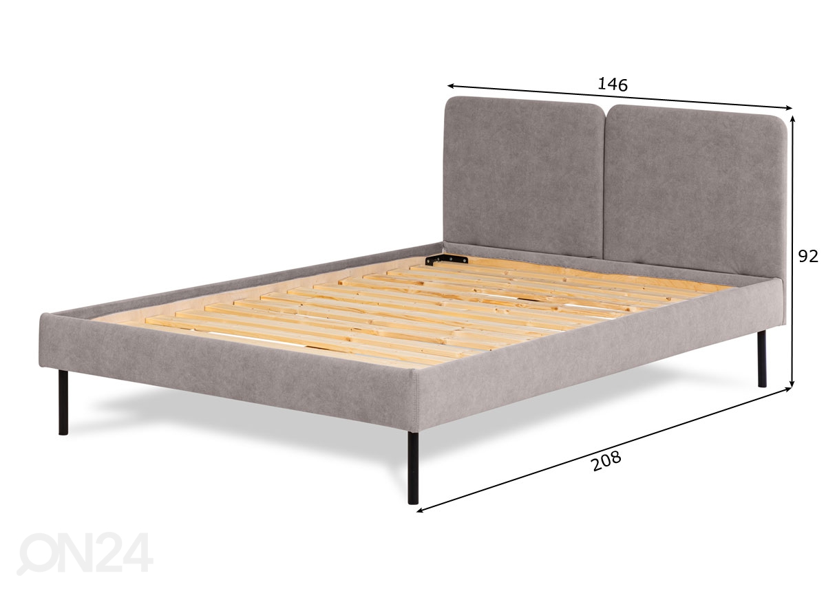 Кровать Mörr 140x200 cm увеличить размеры
