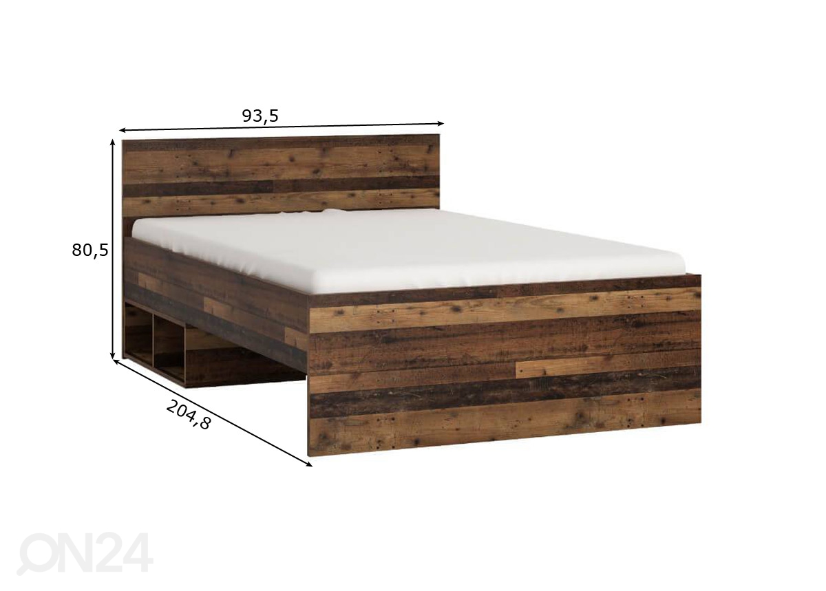 Кровать Nubi 90x200 cm увеличить размеры
