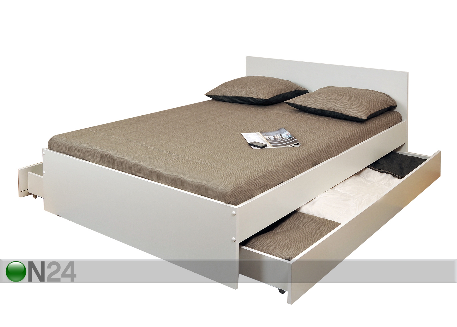 Кровать с двумя ящиками Oslo 140x200 cm увеличить