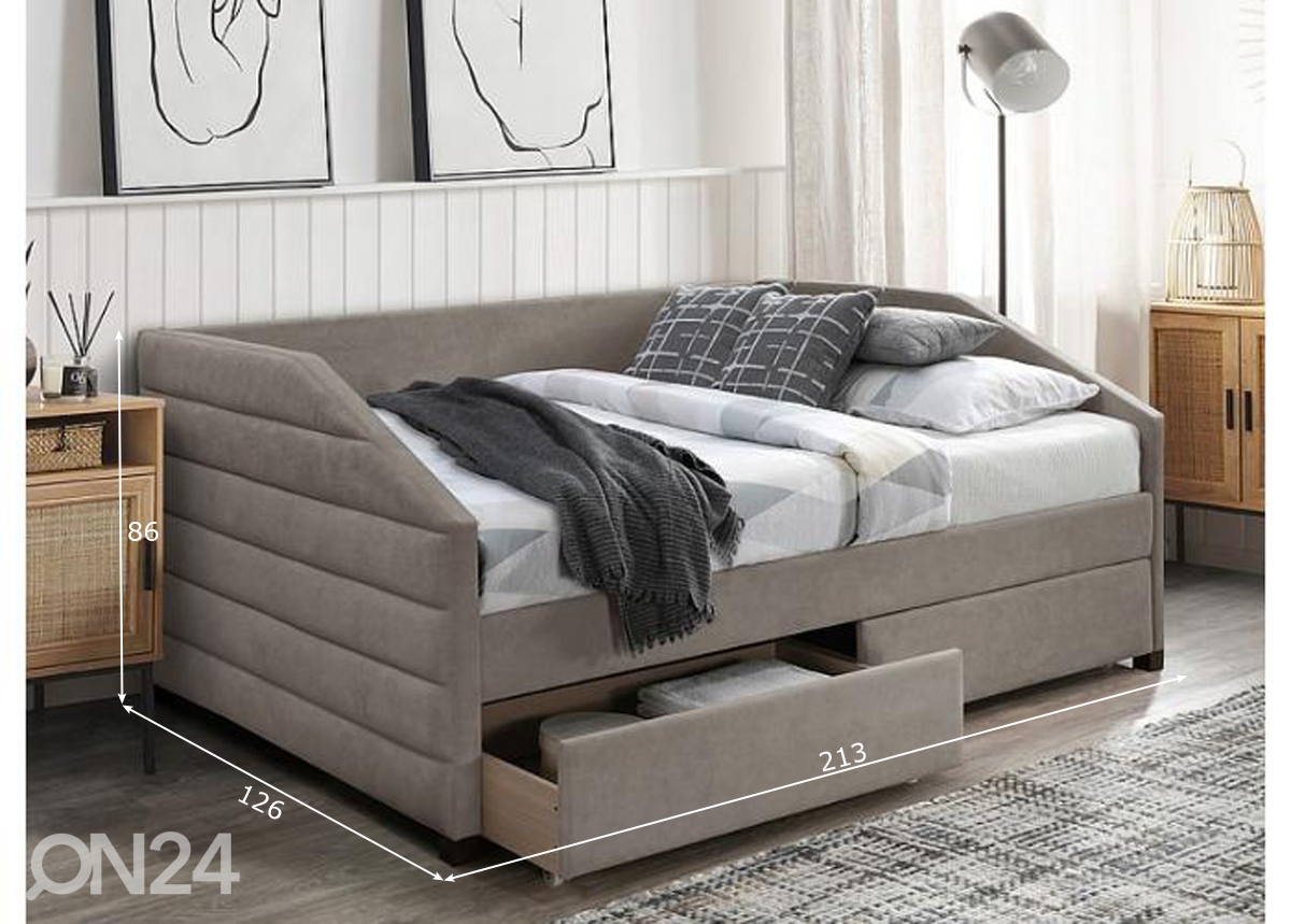 Кровать с ящиками 120x200 cm увеличить размеры