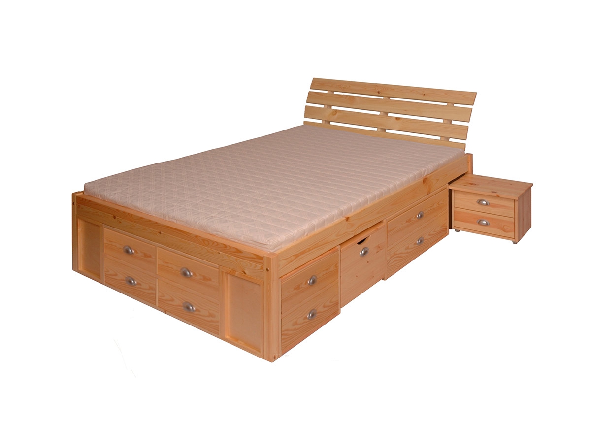 Кровать с ящиками Lunia 140x200 cm увеличить
