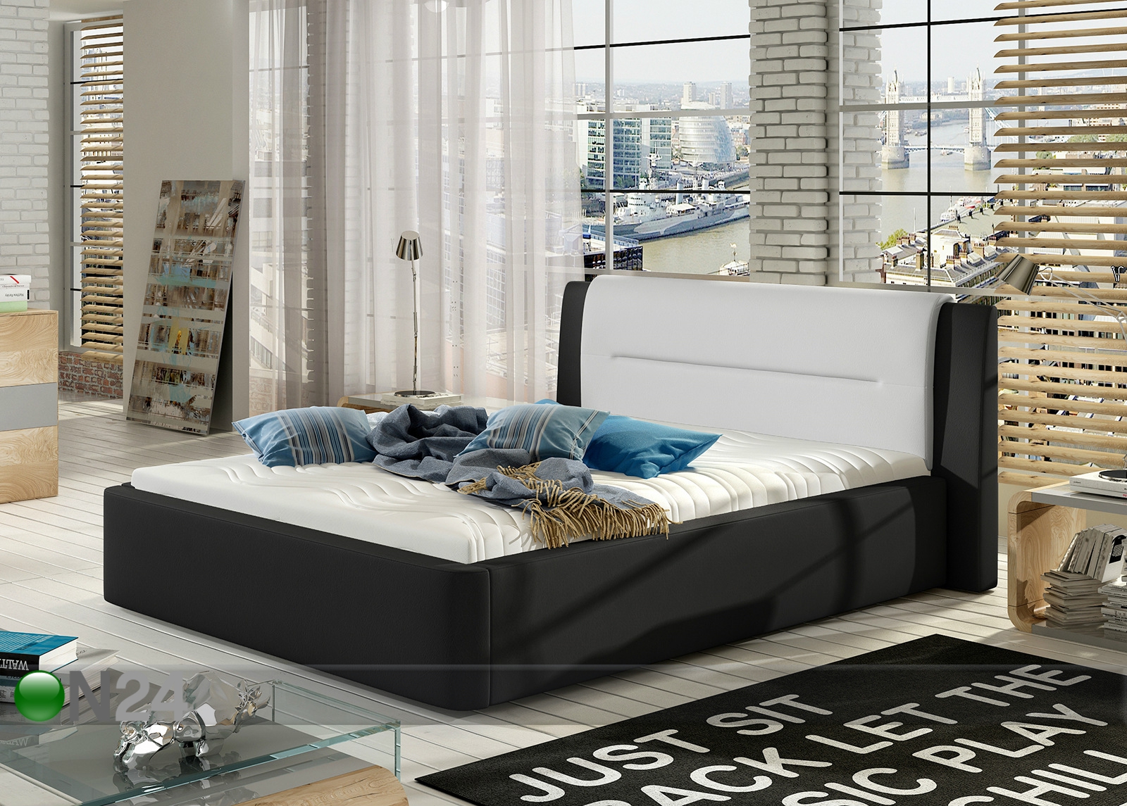 Кровать с ящиком 160x200 cm увеличить размеры