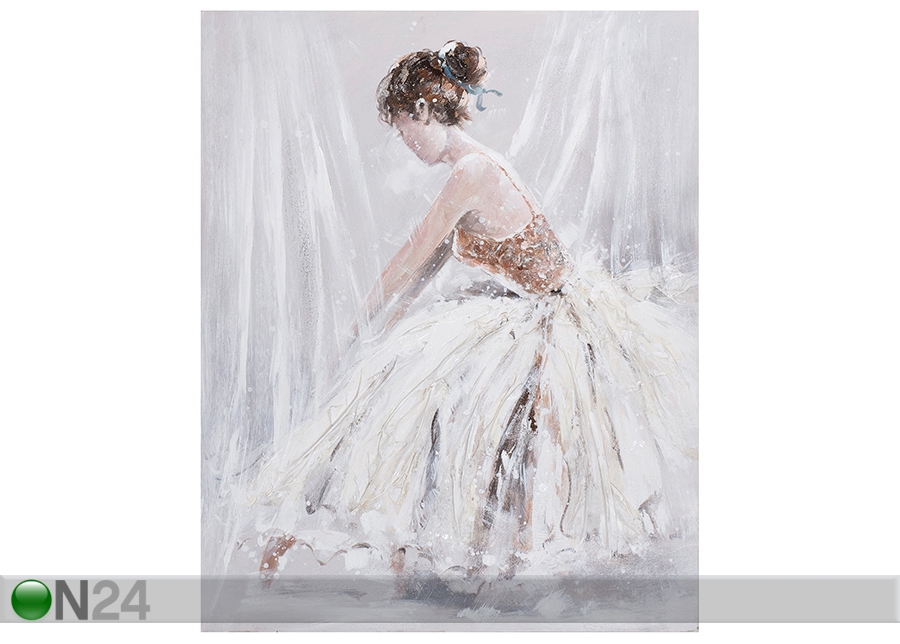 Масляная картина Женщина в белом платье 80x100 cm увеличить