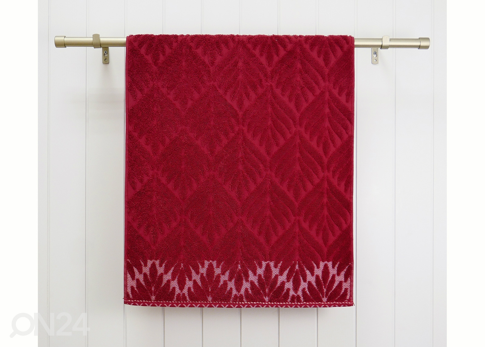 Махровое полотенце Flora, красный 48x90 cm увеличить