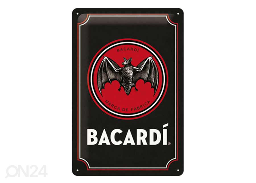 Металлический постер Bacardi Logo - Black 20x30 см увеличить