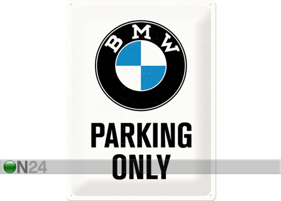 Металлический постер в ретро-стиле BMW Parking only 30x40cm увеличить