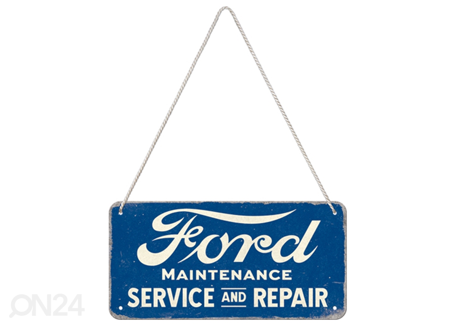 Металлический постер в ретро-стиле Ford - Service & Repair 10x20 см увеличить