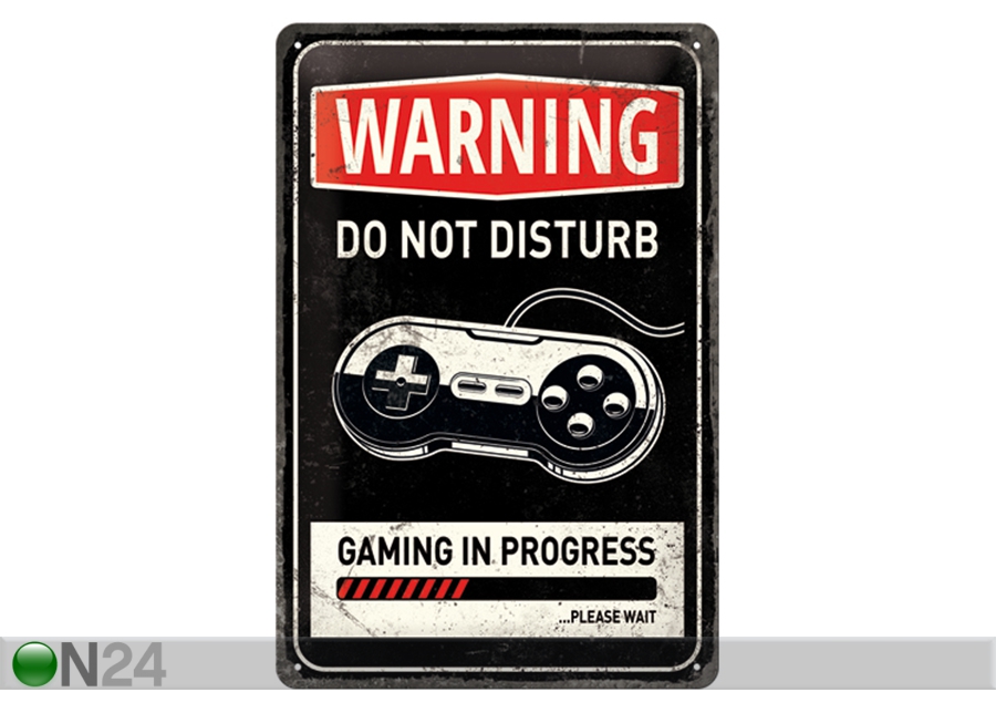 Металлический постер в ретро-стиле Gaming in Progress 20x30 cm увеличить