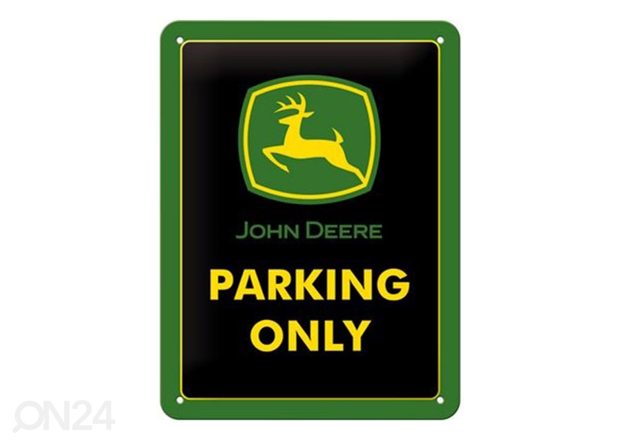 Металлический постер в ретро-стиле John Deere Parking Only 15x20 cm увеличить