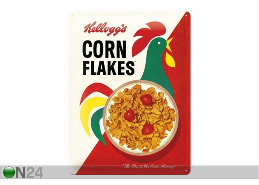 Металлический постер в ретро-стиле Kellogg's Corn Flakes Cornelius 30x40 см увеличить