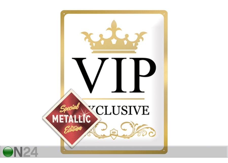 Металлический постер в ретро-стиле VIP Exclusive Metallic 30x40 см увеличить