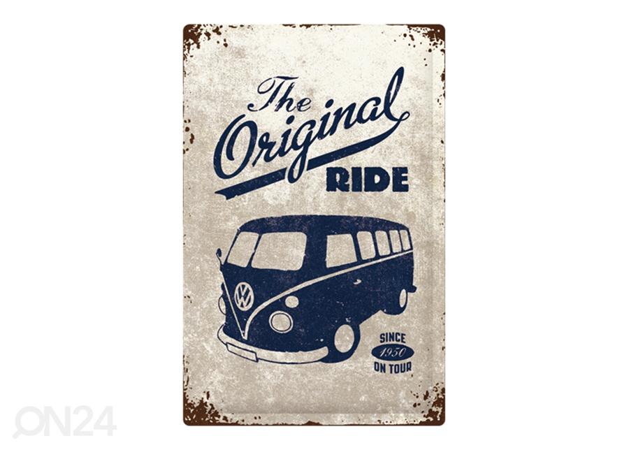 Металлический постер в ретро-стиле VW Bulli The Original Ride 40x60 см увеличить