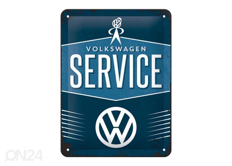 Металлический постер в ретро-стиле VW Service 15x20 см увеличить