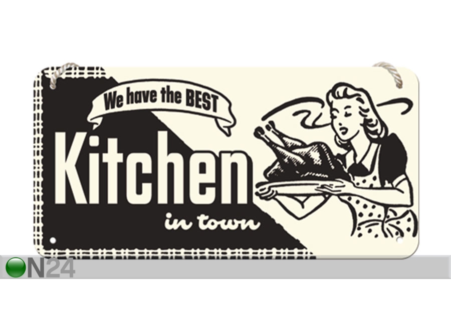 Металлический постер в ретро-стиле We Have Best Kitchen 10x20 cm увеличить
