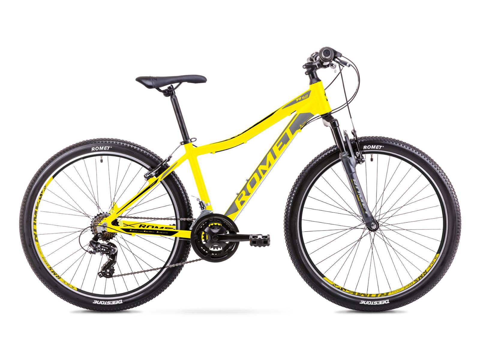 Молодежный горный велосипед 17 M Rower ROMET RAMBLER R6.0 JR жёлтый увеличить