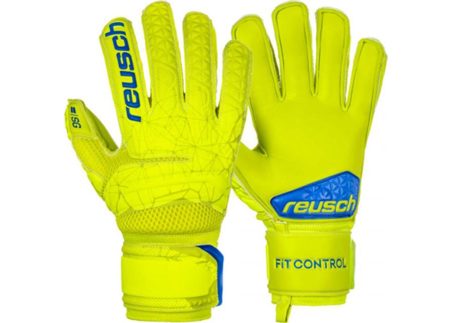 Мужские и детские вратарские перчатки Reusch Fit Control SG Extra Finger Support 3970830-583 увеличить