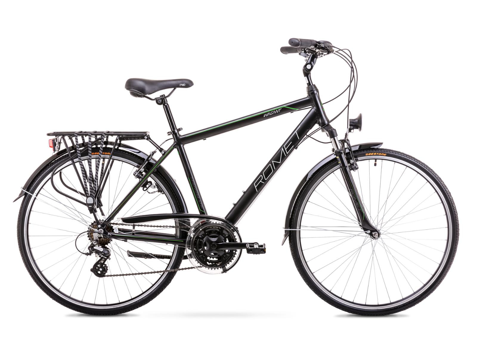 Мужской велосипед для походов 19 M Rower ROMET WAGANT чёрно-зелёный увеличить