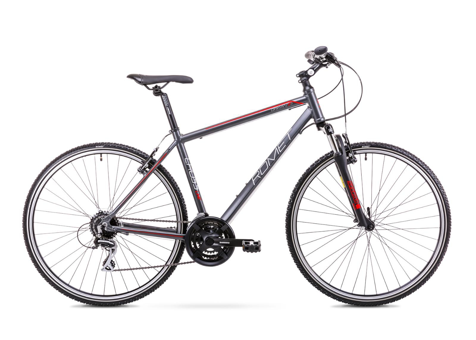 Мужской гибридный велосипед 21 L Rower ROMET ORKAN 2 M графитово-красный увеличить