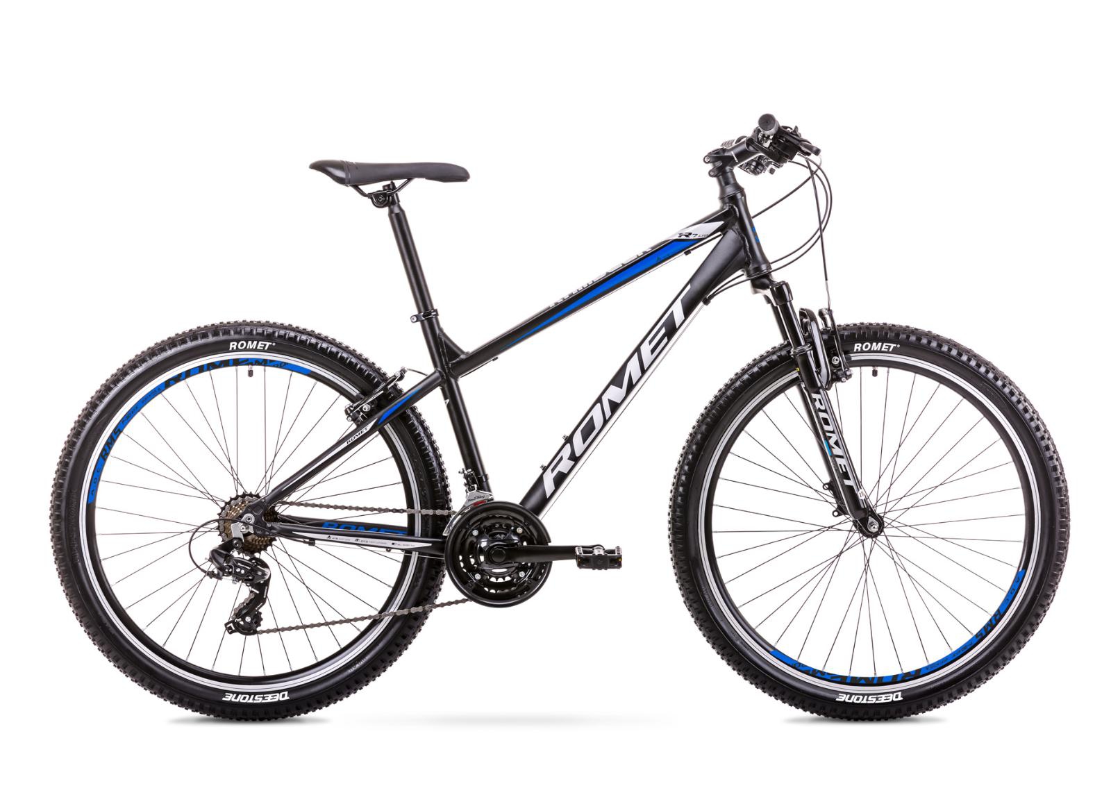 Мужской горный велосипед 17 M Rower ROMET RAMBLER R7.0 LTD черно-синий увеличить