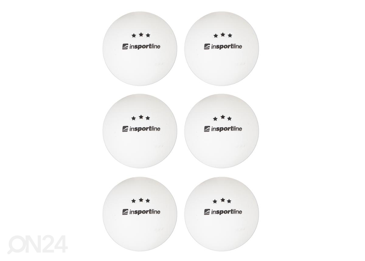 Мячики для настольного тенниса inSPORTline Elisenda S3 – 6 шт белый увеличить