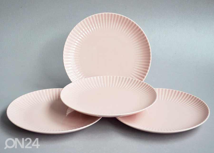 Набор десертных тарелок Daisy 4 шт., цвет розовый увеличить