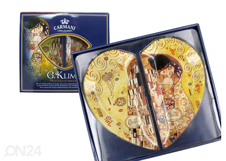 Набор тарелок в виде сердца G. Klimt увеличить