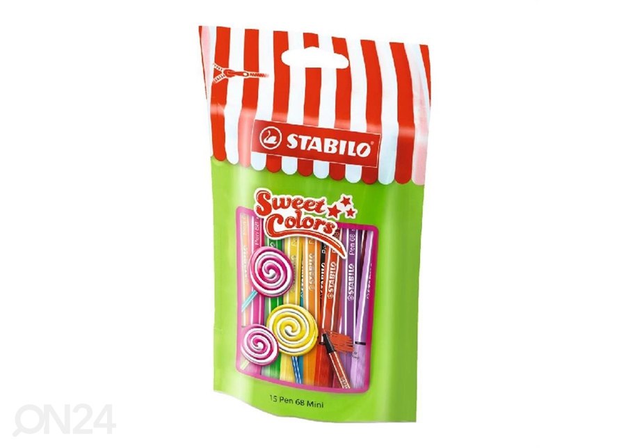 Набор фломастеров Lollipop Stabilo Pen 68, 15 цветов увеличить