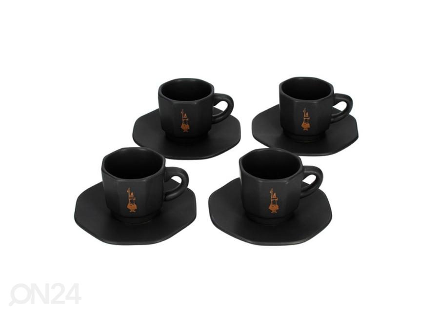 Набор чашек из 4 комплектов Bialetti Perfetto Moka, черный увеличить