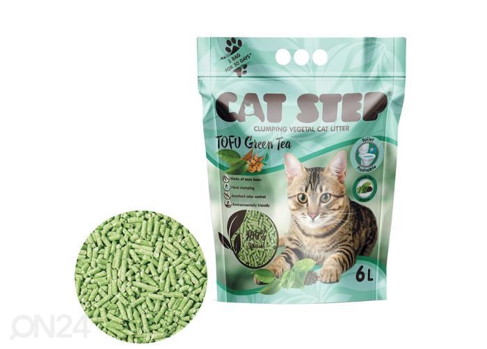 Наполнитель для кошачьего туалета тофу зеленый чай 2,7 кг / 6 л увеличить